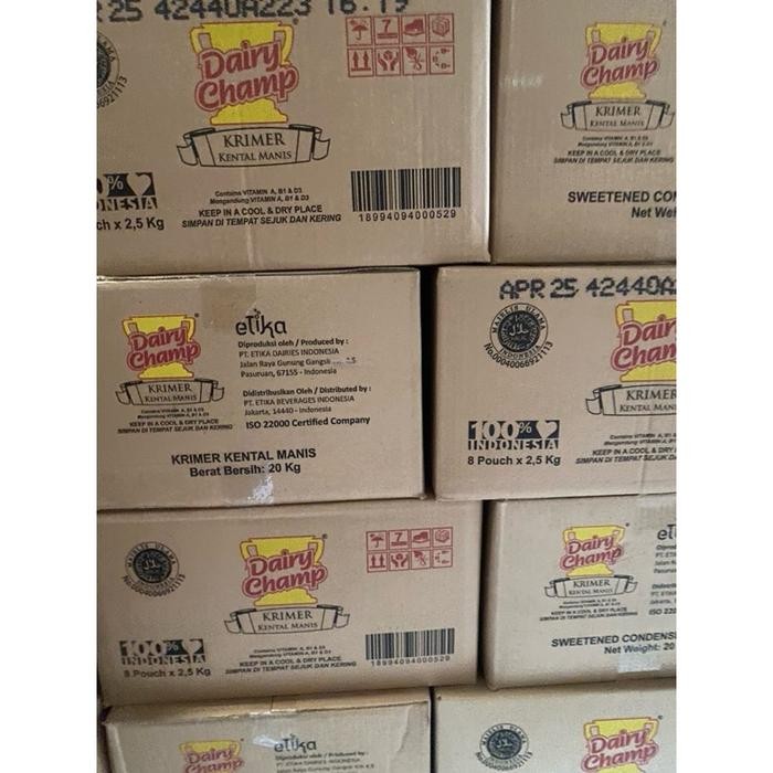 

(Expert) DAIRY CHAMP SUSU KENTAL MANIS kemasan bantal 2.5 kg