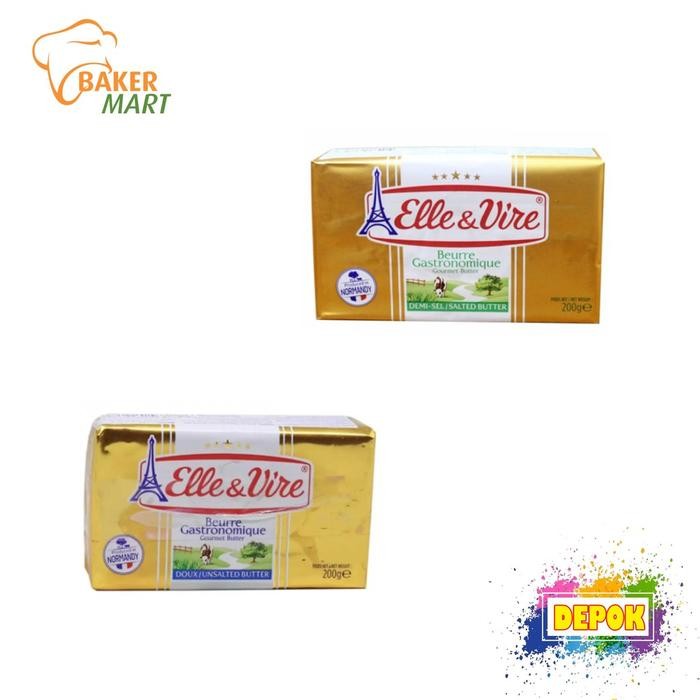 

(Expert) Elle & Vire Butter Salted & Unsalted Gold 200Gr