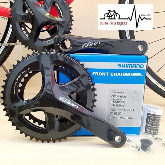 GROUPSET SHIMANO SORA R3000 50/34T 2x9 SPEED 11-34T FLAT BAR GRUPSET