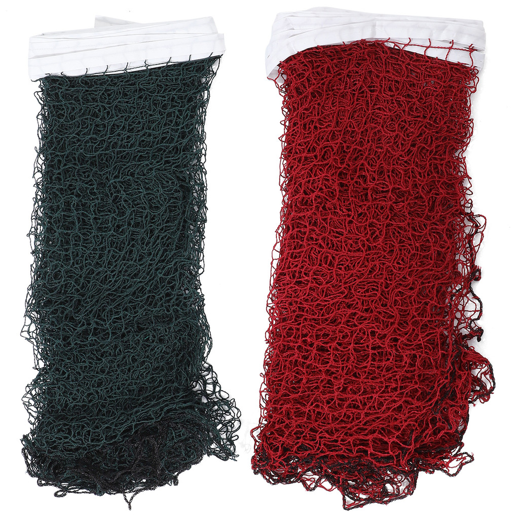 2Pcs Portable Foldable Lightweight Polypropylene Set Outdoor Folding Badminton Net Badminton Net Red