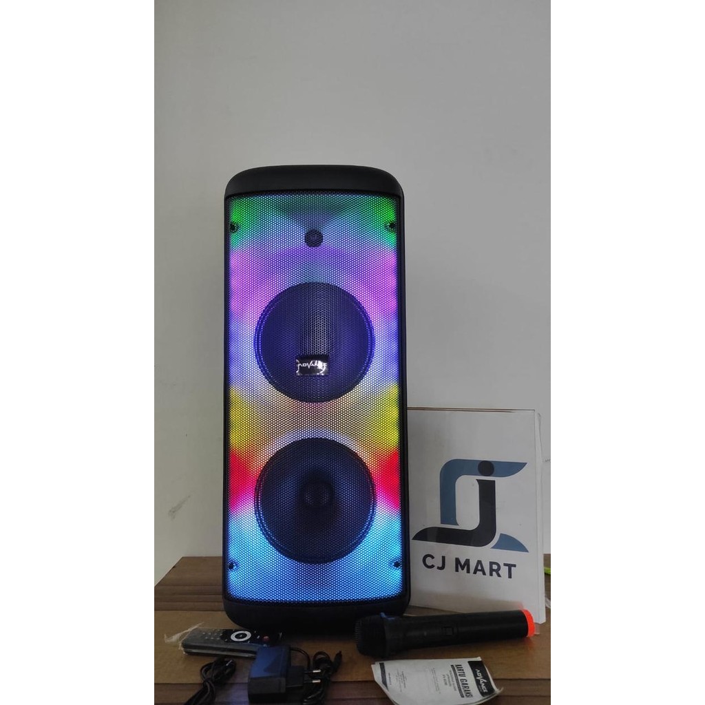 Advance Kv-8290 Speaker Aktif Bluetooth 8" Free 1 Mic Karoke Rgb Light Pasti Ori