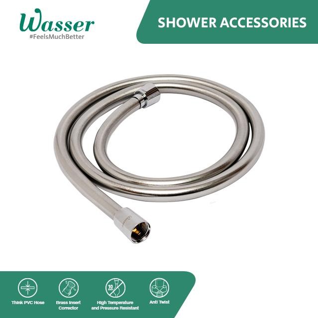 Termurah Wasser Flexible PVC Hose Silver Satin