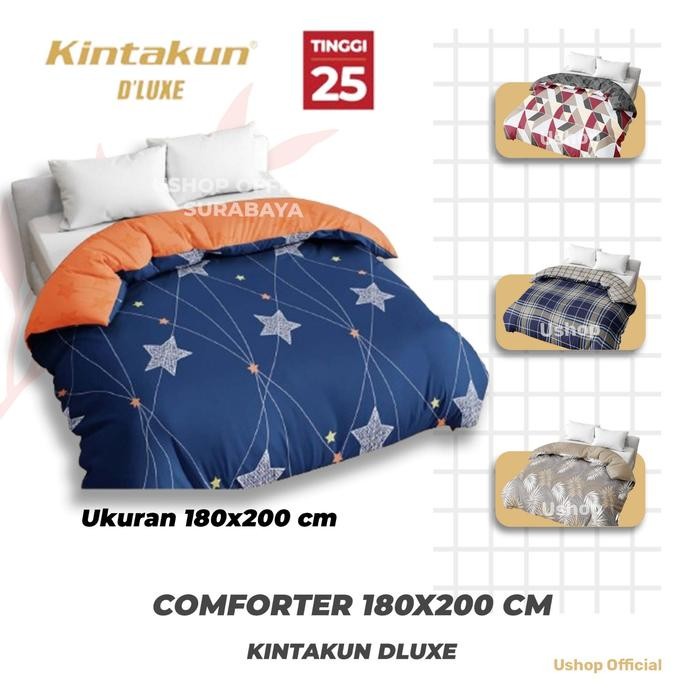 Kintakun Deluxe BEDCOVER SAJA Comforter Motif Agnesia SpongebobPuzzle