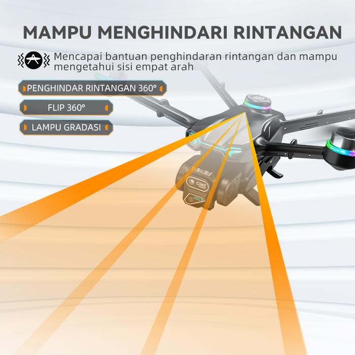 Drone Gt6 Drone Kamera Jarak Jauh Fotografi Udara Profesional Kelas Atas Dual Camera Drone Premium
