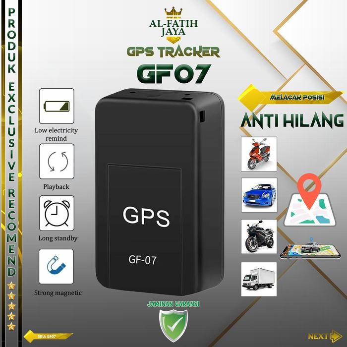GPS Tracker GF07 Alat Pemantau Pelacak Lokasi Rekam Suara Jarak Jauh