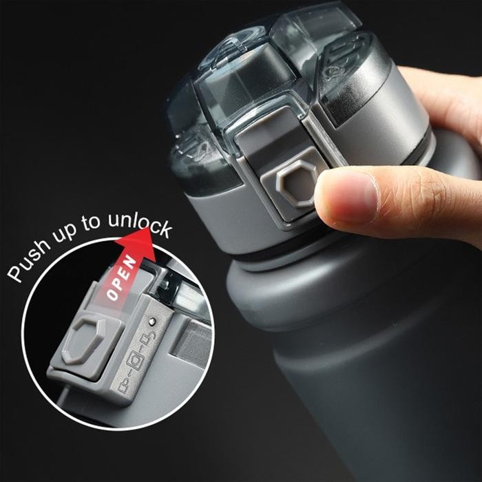 Botol Air Minum 1 Liter Botol Minum Sports Water Bottle Large Capacity Drink Bottle BPA Free