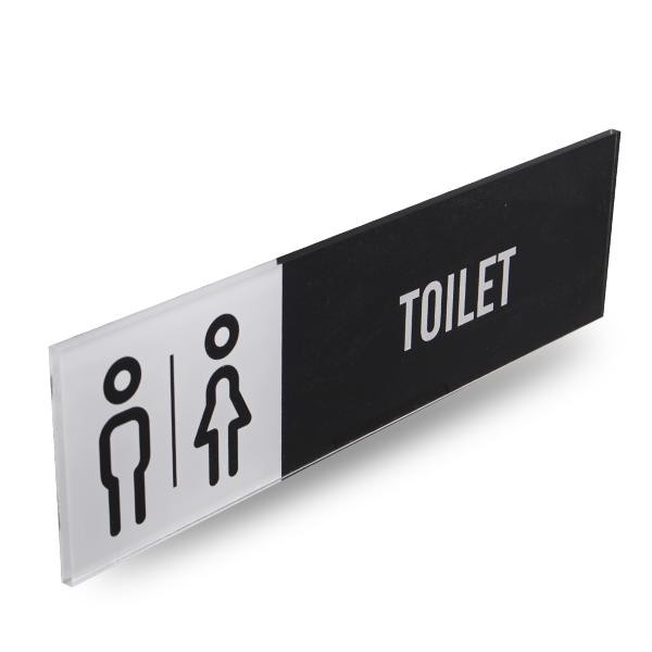 

Papan Petunjuk Signage TOILET Acrylic Rectangle Sign
