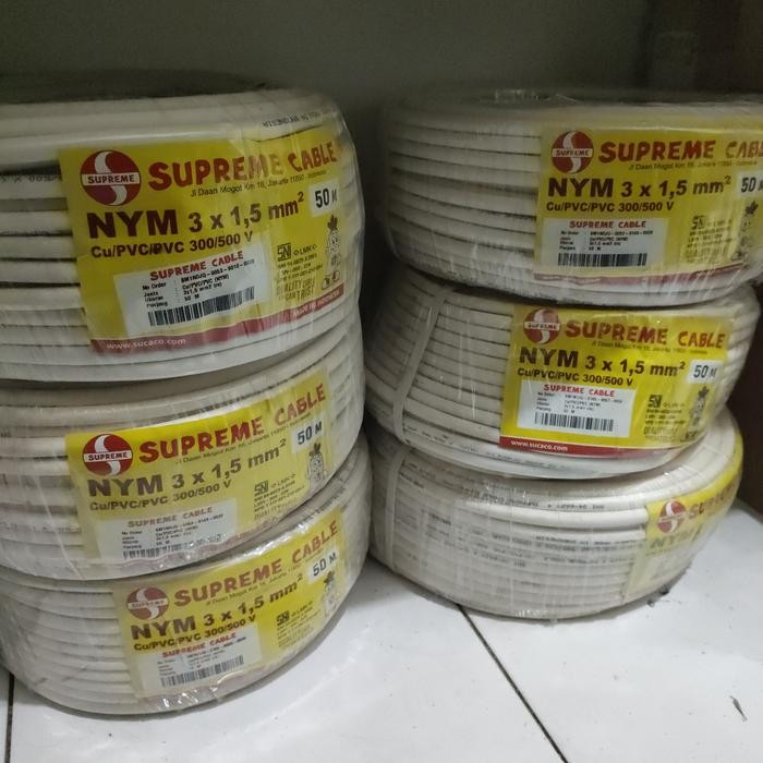 Kabel NYM 3x1.5 supreme 50M/ Kabel supreme NYM 3x1.5 50 meter