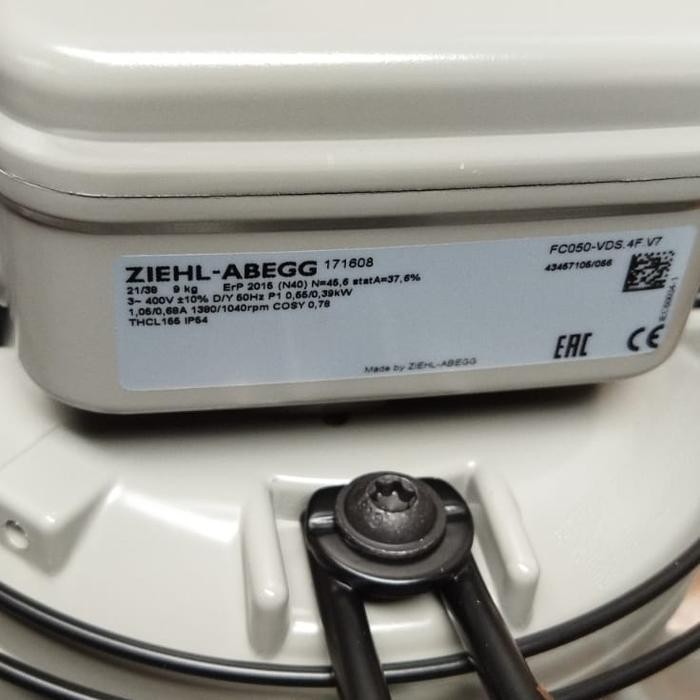 READY ZIEHL ABEGG FC050-VDS.... axial fan