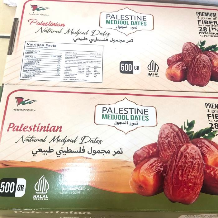 

Kurma Medjool Palistina/Palistine Jumbo//Greda A Kemasan Dus 500Gr