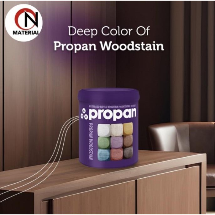 Cat Propan Woodstain PWS 633 Water Based Gloss / Satin Walnut