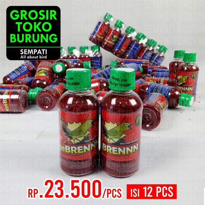 Sempati Grosir Voer Ngebreennn Isi 12 Pcs Pur Voer Pakan Burung Pleci Ciblek Tledekan Decu Kapas