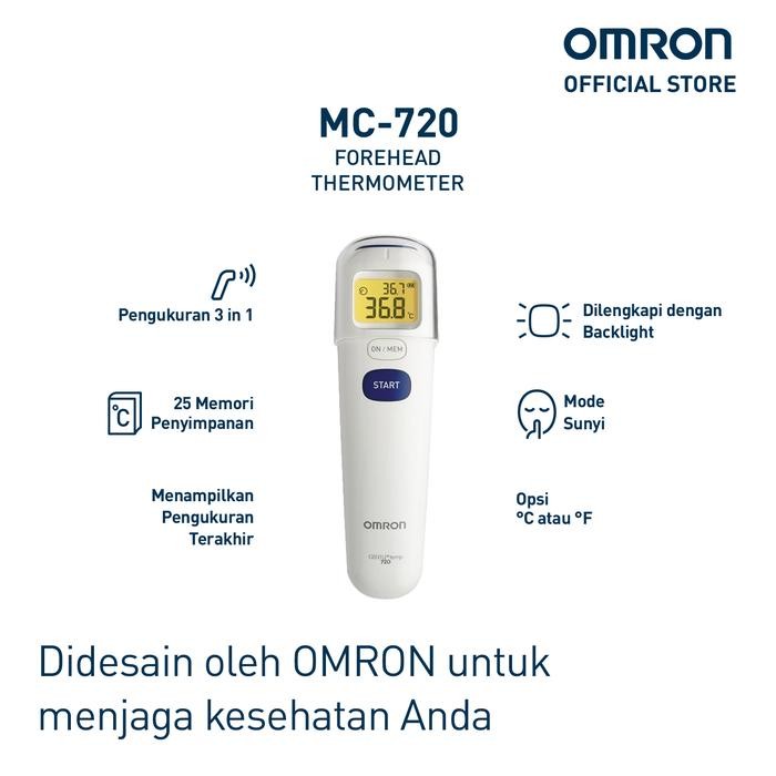 Omron Mc-720 Thermometer Dahi Digital Infrared Pasti Diskon