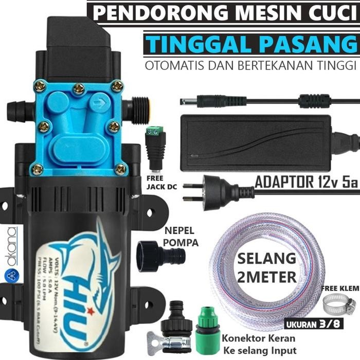 Pompa Booster Pendorong Air Mesin Cuci Otomatis Pompa Tekanan Tinggi