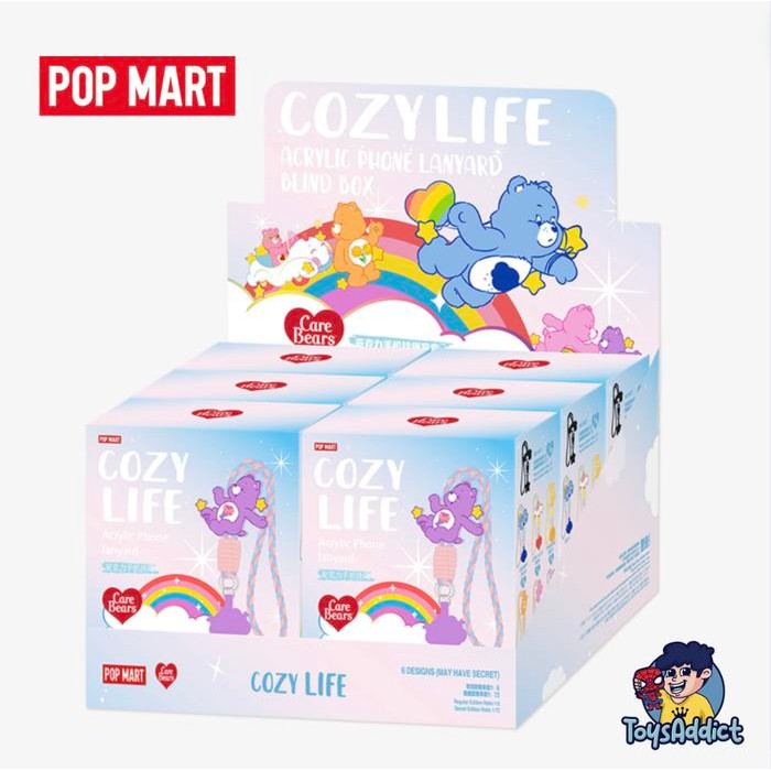 

POP MART CARE BEARS COZY LIFE SERIES-ACRYLIC PHONE LANYARD BLIND BOX - 1 PCS RANDOM TERMURAH