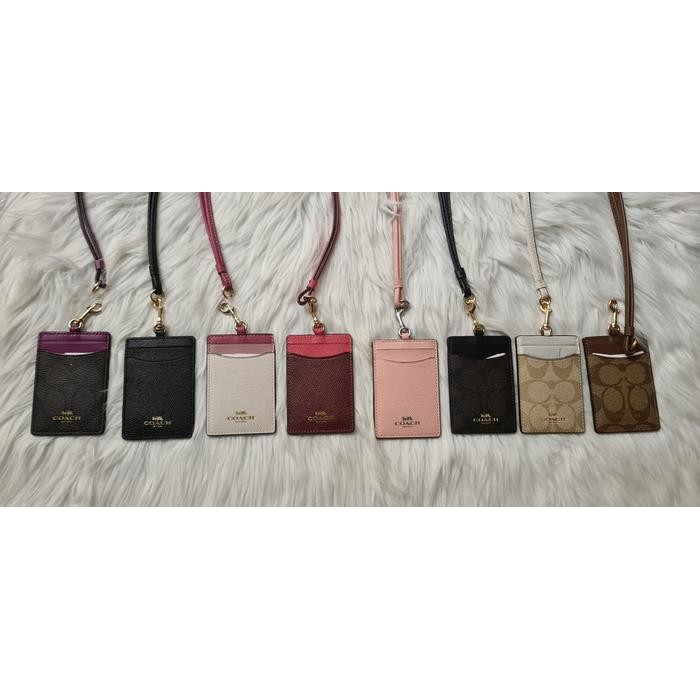 

100% AUTHENTIC COACH ID LANYARD BLACK BROWN SIGNATURE