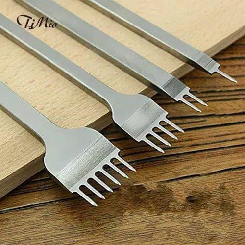 

Promo Pelubang Kulit Lacing Stitching Hole Punch 1Set 4 Pcs Prong Leather Diskon