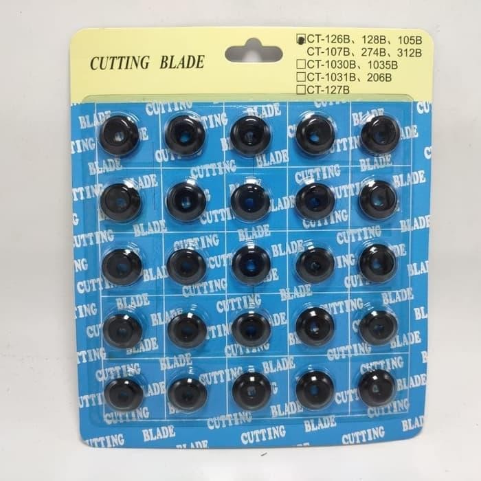 

Mata Cutter /Cutting Blade Ct 274, Ct126, Ct128,Ct107 (Jual Per 25Pc)