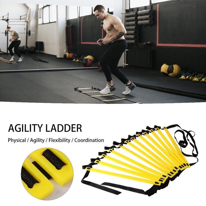 Agility Ladder Tangga Ketangkasan tangga kelincahan Peralatan pelatihan olahraga