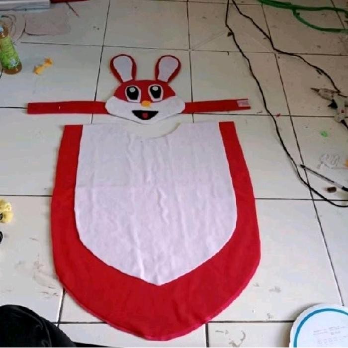 New Kostum Karnaval Karakter Kelinci Merah Putih Original