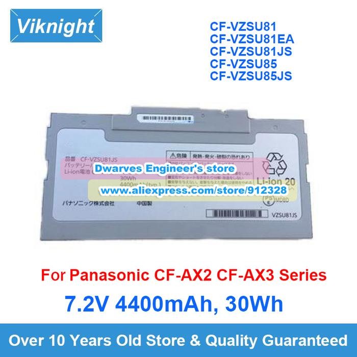 Genuine CF-VZSU8 Laptop Battery CF-VZSU85 7.2V 4400mAh 30Wh CF-VZSU81JS CF-VZSU85JS For Panasonic CF
