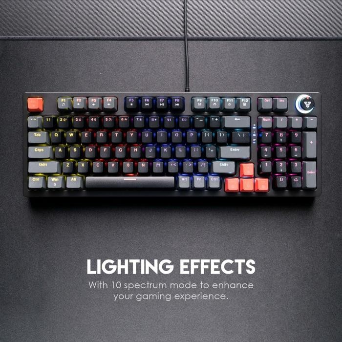 (Expert) Fantech ATOM96 MK890 RGB ATOM-96 Full Size Mechanical Gaming Keyboard