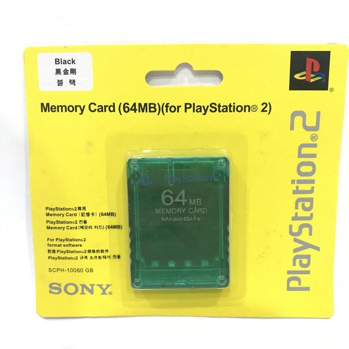 (Expert) MC MMC memory memori card playstation PS 2 PS2 64MB transparan lampu