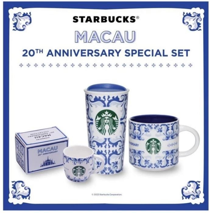 Starbucks Tumbler Mug Demitasse Macau 20th Anniversary