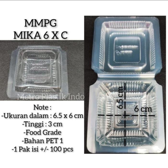 Mika Plastik MMPG 6x 6xc Mika Kue Makanan Uk 6X 6XC @100pcs