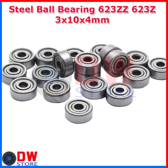 TERLARIS.. 3D Printer Ball Bearing 623ZZ 623-ZZ Miniature Deep Groove