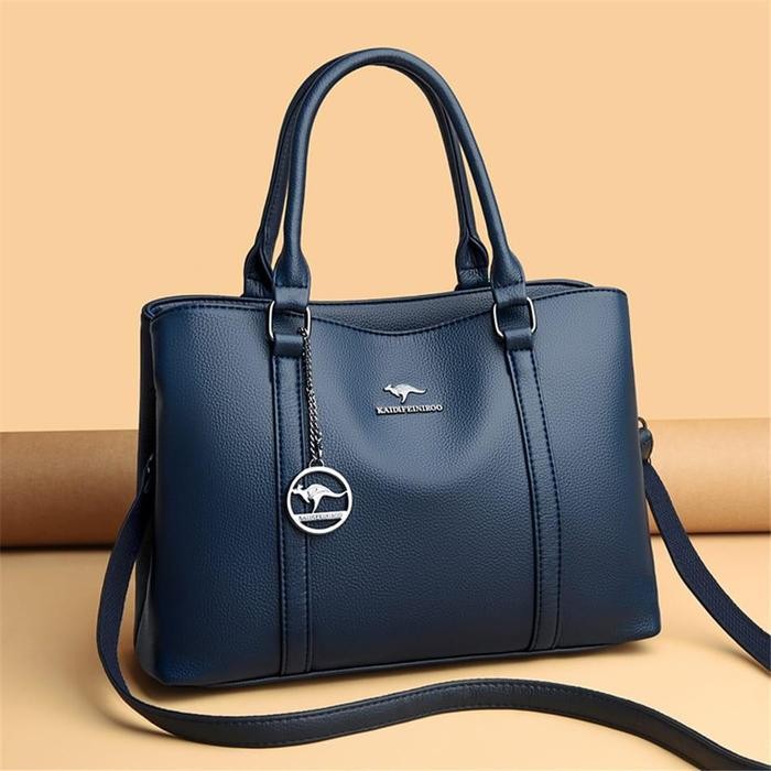 LAGI  Tas selempang wanita mewah besar untuk ibu cewe pengajian kado kerja retro Kulit