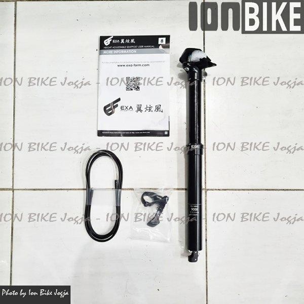 Seatpost 30.9 Exaform Adjustable T125 Dropper 395Mm Remote Sepeda Mtb
