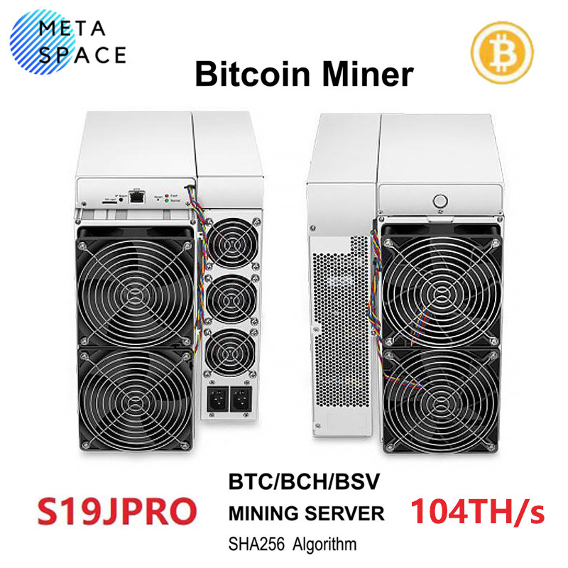 Bitcoin Miner Antminer S19J Pro 104Th/s 3068W BTC Mining SHA-256 Asic Antminer BTC Miner S19j pro