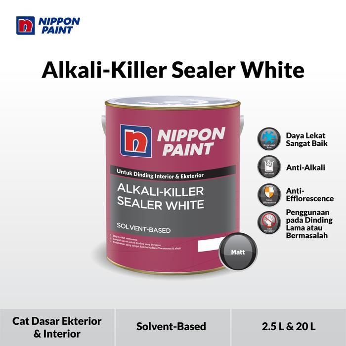 Nippon Paint - Alkali-Killer Sealer White - Cat Dasar Anti-Alkali #Gratisongkir