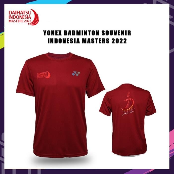NEW LIMITED BAJU KAOS JERSEY SOUVENIR YONEX INDONESIA MASTERS 2022 ORI