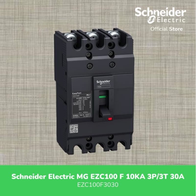 ORIGINAL Schneider MCCB 30 AMPER  EZC100 F 10KA 3P/3T 30A-EZC100F3030 EZC 30A AMPERE