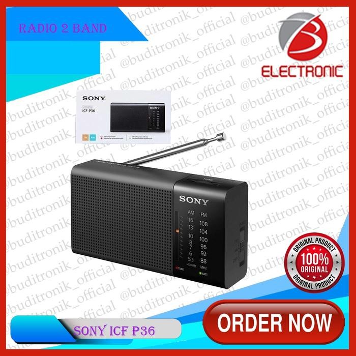 [Expert] Radio Portbale Sony 2Band Am/Fm Icf P36 Original