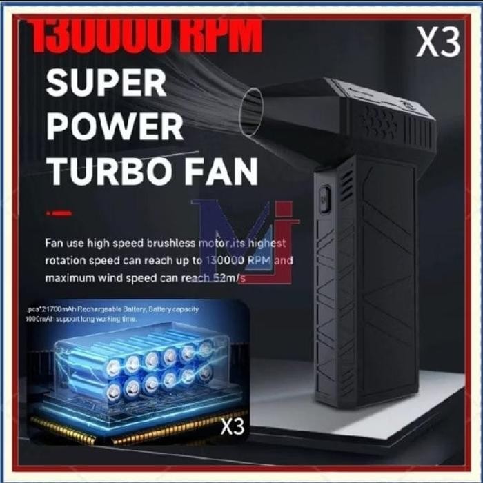 Mini Jet Fan Turbo X3 Mini Jet Blower 13000 Rpm Mini Jet Blower Portabel #Gratisongkir