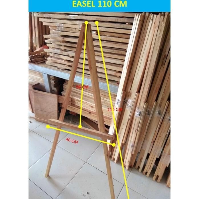 

TERBARU! EASEL 110, TRIPOD KAYU : STANDING PHOTO, KANVAS, LUKISAN, PAPAN TULIS,