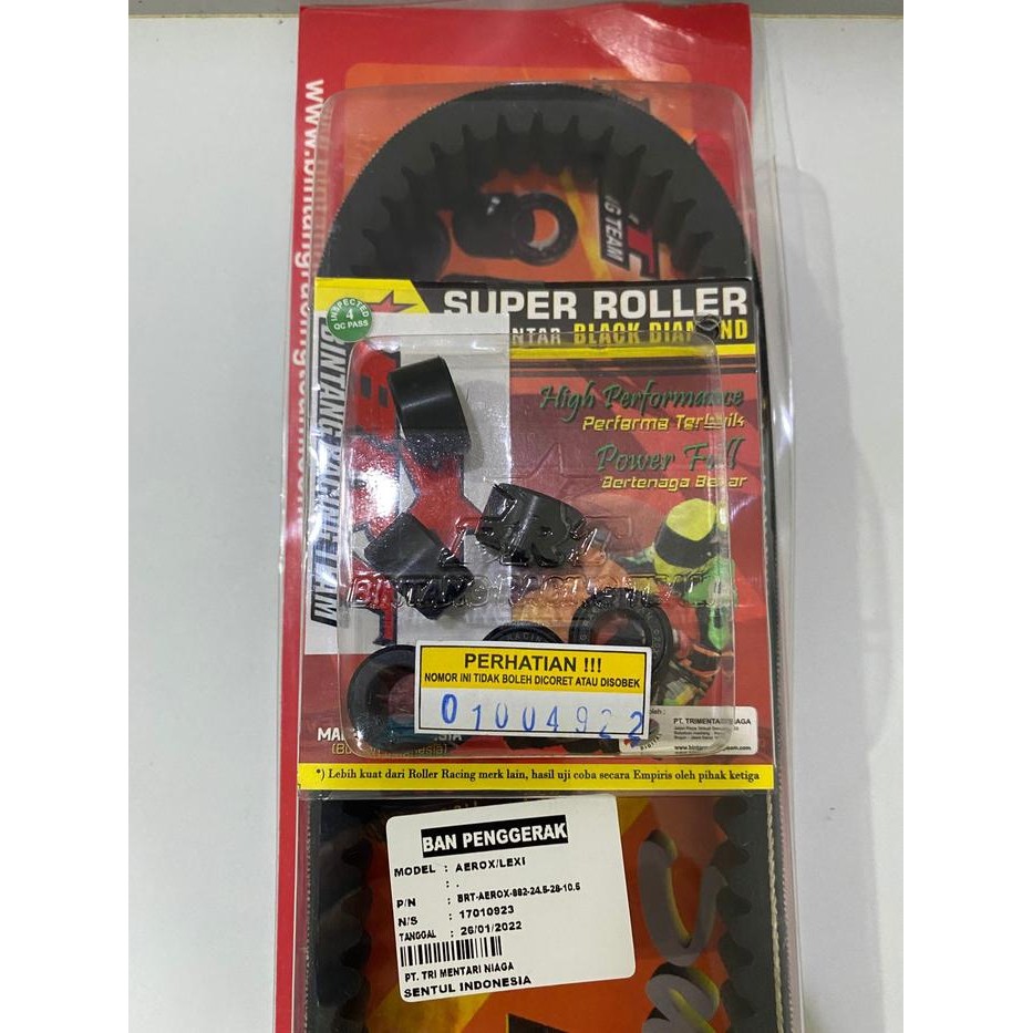 Termurah Vbelt Racing Set Roller Aerox Lexi Brt