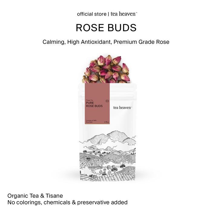 

Teh Mawar Murni Premium Organik Pure Rose Buds Organic Tea Heaven