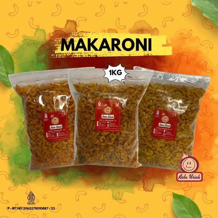 

New Makaroni 1000gr/1kg Makaroni Goreng Kriuk Kres Food Macaroni