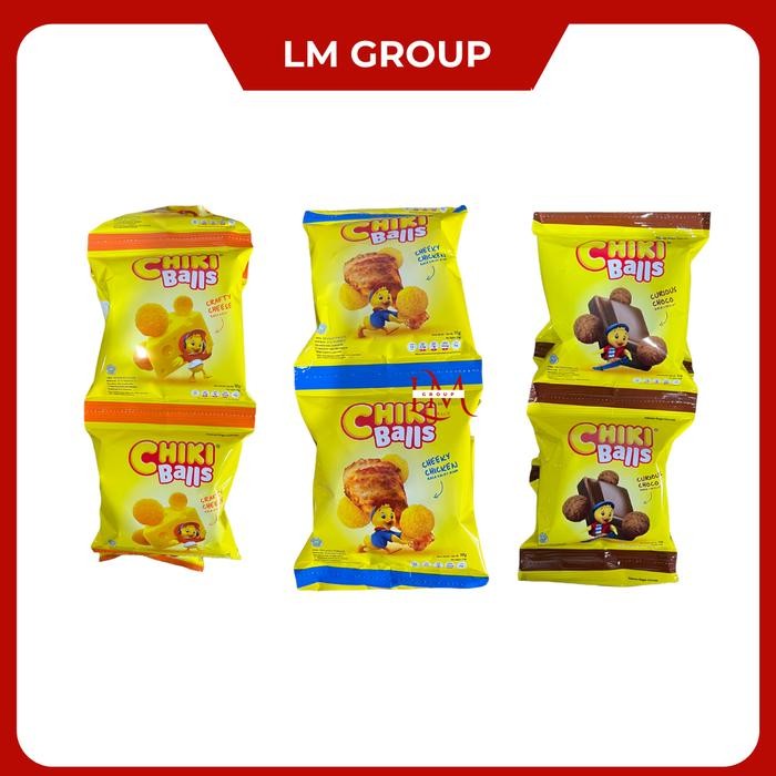 

New Chiki Balls Snack Keju/Coklat/Chicken 1 Renceng 10 pcs @10gr LM Snack