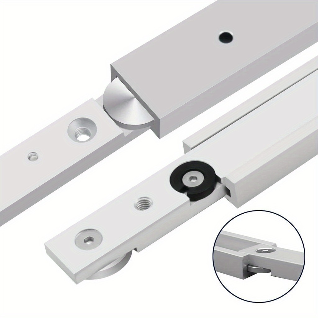 6pcs T Track Miter Bar Slider Kit , Aluminium Alloy T-Slider T Slot Miter Track - Table Saw Gauge