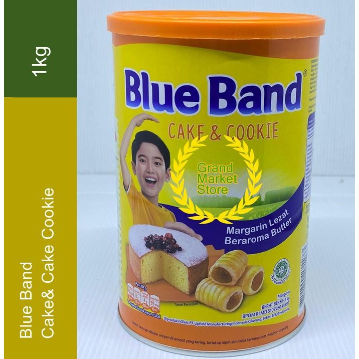 

Blue Band Cake and Cookie Margarine Tin 1kg Mentega Margarin Blueband