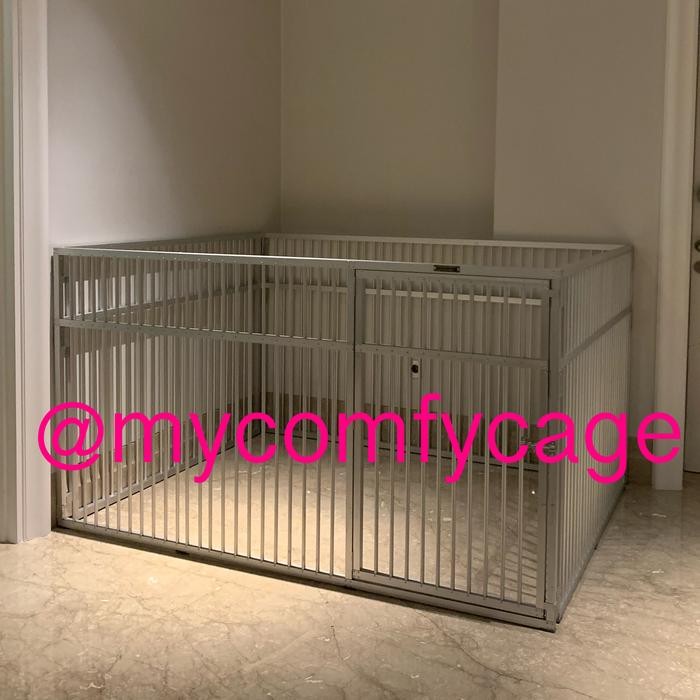PAGAR ANJING ALUMINIUM MYCOMFYCAGE UNTUK SAMOYED