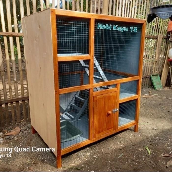 JUAL KANDANG KUCING KAYU MINIMALIS MEWAH