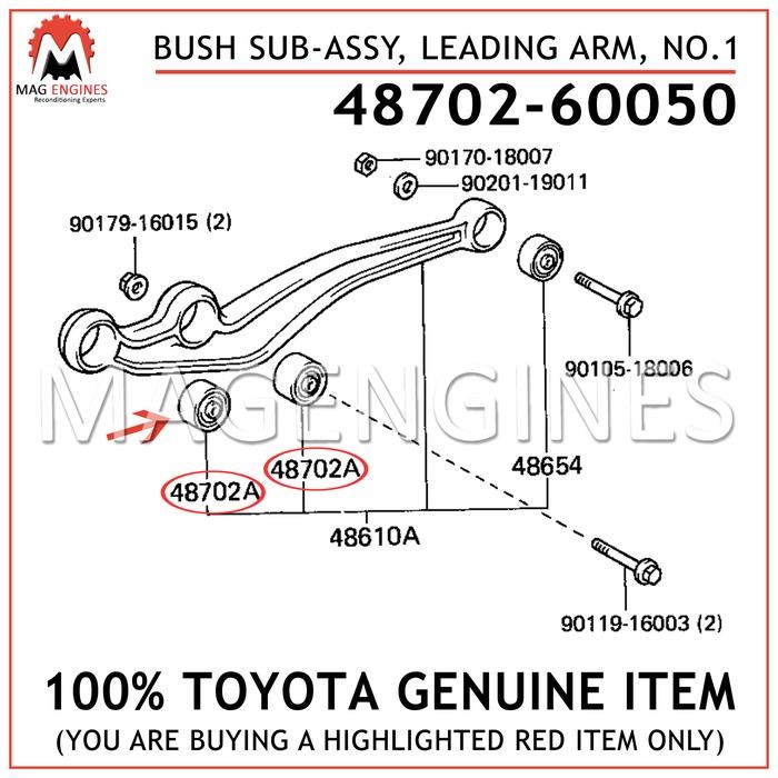 BUSHING ARM BOSH ARM LAND CRUISER FR VX80 HDJ80 VX100 HDJ100 THAILAND