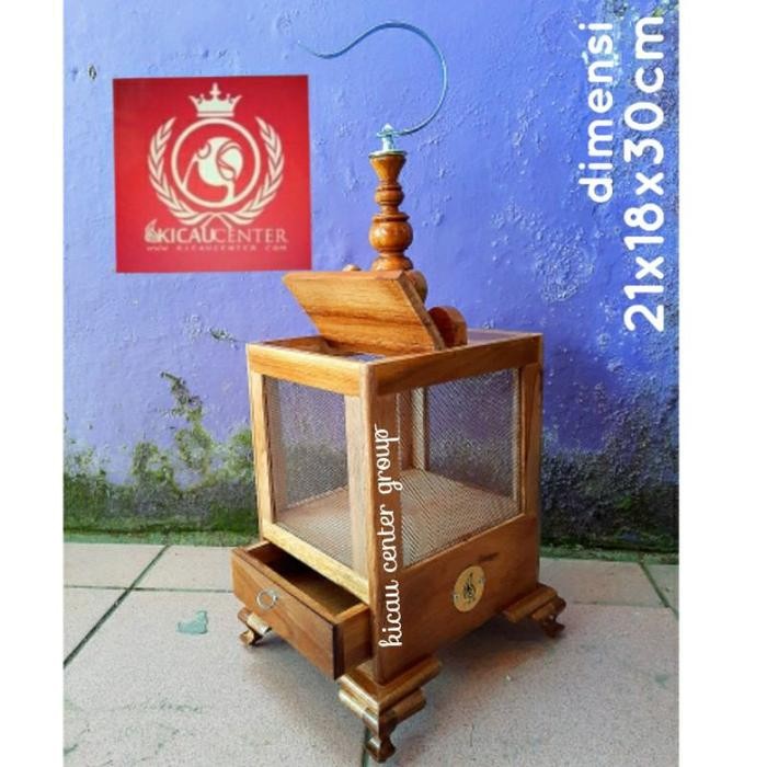 KANDANG JANGKRIK KAYU JATI