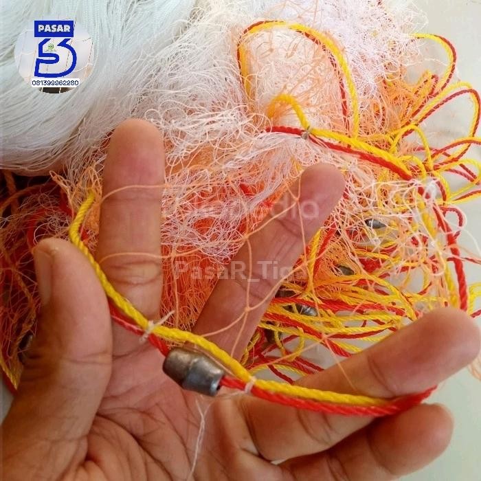 fishing net jaring udang kumplit 13/4 3 lapis merek arida jaring udang